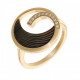 Orphelia® Women's Sterling Silver Ring - Gold ZR-7371