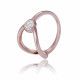 Orphelia® Women's Sterling Silver Ring - Rose ZR-7439
