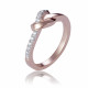 Orphelia® Women's Sterling Silver Ring - Rose ZR-7463