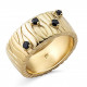 Orphelia® Women's Sterling Silver Ring - Gold ZR-7504/G