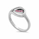 Orphelia® 'Dazzle' Women's Sterling Silver Ring - Silver ZR-7518/R
