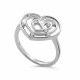 Orphelia® 'Euphoria' Women's Sterling Silver Ring - Silver ZR-7522