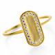 Orphelia® 'Malaga' Women's Sterling Silver Ring - Gold ZR-7573/G