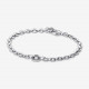 Pandora® Pandora Signature 'Signature Pavé' Women's Sterling Silver Bracelet - Silver 592777C01-20