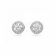 Swarovski® 'Constella' Women's Base Metal Stud Earrings - Silver 5636269