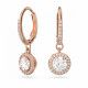 Swarovski® 'Constella' Women's Gold Plated Metal Drop Earrings - Rose 5638769