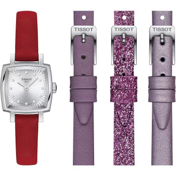 Tissot® Analoog 'Lovely square valentines' Dames Horloge T0581091603600