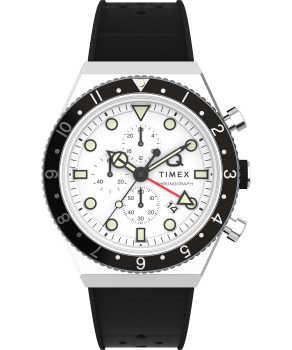 Timex® Chronograph 'Q Gmt Chrono' Men's Watch TW2V70100