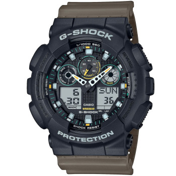 Casio® Analogue-digital 'G-shock' Men's Watch GA-100TU-1A3ER