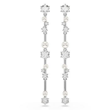 Swarovski® 'Constella Bars' Women's Base Metal Drop Earrings - Silver 5705614