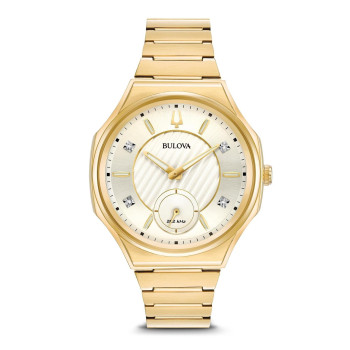 Bulova® Analogue 'Curv' Women's Watch 97P136