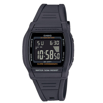 Casio® Digitaal 'Casio collection' Unisex Horloge W-201-1BVEG