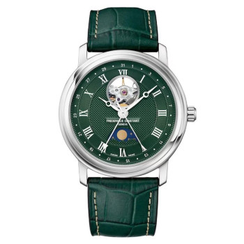 Frederique Constant® Analogique 'Heart Beat Moonphase' Hommes Montre FC-335MCGRW4P26