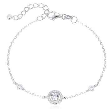 Gena.paris® 'The One' Damen Sterling Silber Armbänd - Silber GB307S-W