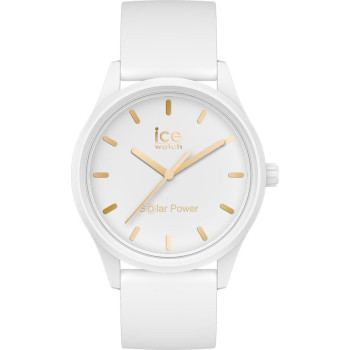 Ice Watch® Analoog 'Ice solar power - white gold' Dames Horloge (Small) 018474