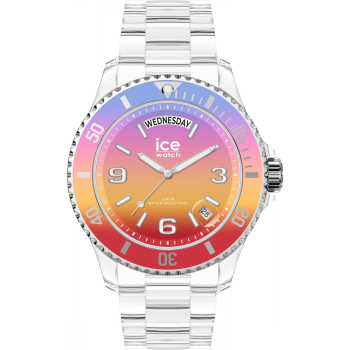 Ice Watch® Analoog 'Ice clear sunset - energy' Unisex Horloge (Medium) 021436