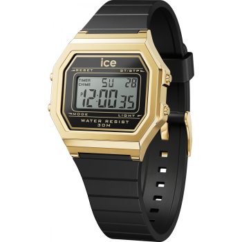 Ice Watch® Digital 'Ice Digit Retro - Black Gold' Femmes Montre (Petite) 022064