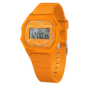 Ice Watch® Digitaal 'Ice digit retro - neon orange - clear' Kind Horloge (Small) 022886