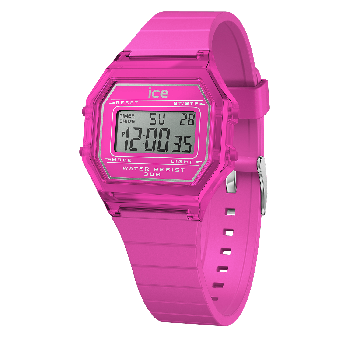 Ice Watch® Digitaal 'Ice digit retro - neon pink - clear' Meisjes Horloge (Small) 022887