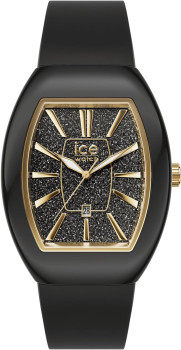 Ice Watch® Analogique 'Ice Boliday - Dome - Black Glitter Gold' Femmes Montre (Petite) 024030