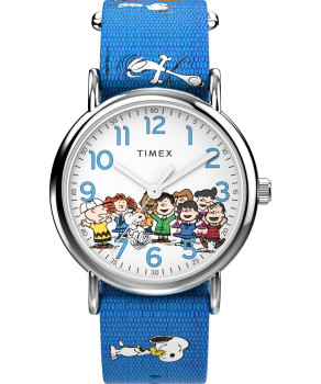 Timex® Analoog 'Weekender x peanuts gang's all here' Unisex Horloge TW2W19400