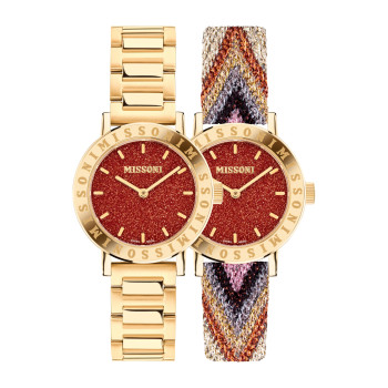 Missoni® Analogique 'Lucky Stones' Femmes Montre MWECA0423