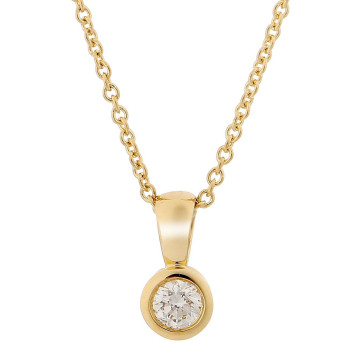 Orphelia® 'Rosalind' Damen Gelbgold 18K Halskette mit Anhänger - Gold KD-2030/1