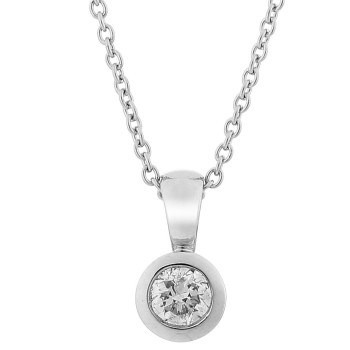 Orphelia® 'Rosalind' Dames Witgoud 18K Collier - Zilverkleurig KD-2031