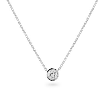 Orphelia® 'Alexandria' Dames Witgoud 18K Collier - Zilverkleurig KD-2035