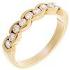 Orphelia® Dames Geelgoud 18K Ring (sieraad) - Goudkleurig RD-111055/DJ/10