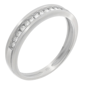 Orphelia®  Femmes Or blanc 18C Bague - Argent RD-3020/1