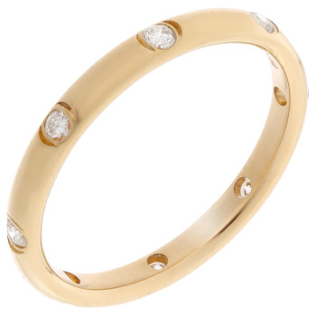 Orphelia® Unisex Geelgoud 18K Ring (sieraad) - Goudkleurig RD-3084