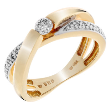 Orphelia®  Femmes Or Jaune 18C Bague - Or RD-33091