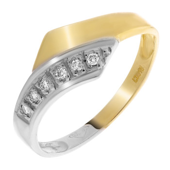 Orphelia®  Femmes Bicolore 18C Bague - argent/or RD-33396