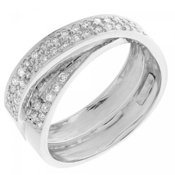 Orphelia®  Femmes Or blanc 18C Bague - Argent RD-33399