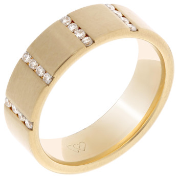 Orphelia® Dames Geelgoud 18K Ring (sieraad) - Goudkleurig RD-B3304/6/DJ