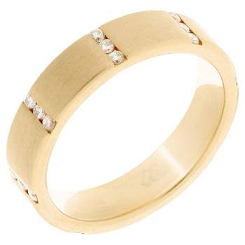 Orphelia® Dames Geelgoud 18K Ring (sieraad) - Goudkleurig RD-B3308/45/DJ