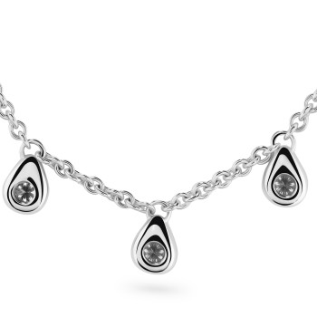 Orphelia® 'Arina' Femmes Or blanc 18C Collier - Argent TR-004/1