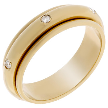 Orphelia® Dames Geelgoud 18K Ring (sieraad) - Goudkleurig TRD-DA05/B/DJ