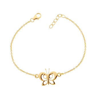 Orphelia® 'Butterfly' Damen Sterling Silber Armbänd - Gold ZA-7074/1