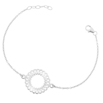 Orphelia® 'Amada' Damen Sterling Silber Armbänd - Silber ZA-7075