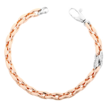 Orphelia® Damen Sterling Silber Armbänd - Rosé ZA-7159