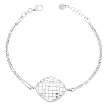 Orphelia® 'Lilla' Damen Sterling Silber Armbänd - Silber ZA-7190