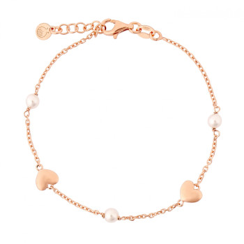 Orphelia® 'Nahara' Women's Sterling Silver Bracelet - Rose ZA-7378