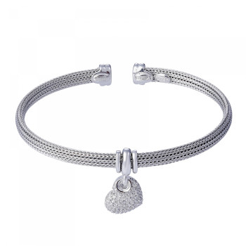 Orphelia® 'Coeur' Damen Sterling Silber Armbänd - Silber ZA-7401