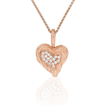 Orphelia® 'Hazel' Femmes Argent Collier avec pendentif - Rosé ZH-7082/1