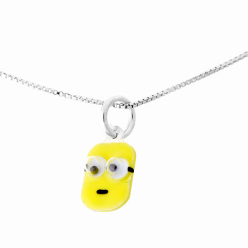 Orphelia® 'Minion' Enfant Argent Collier avec pendentif - Argent ZH-7135