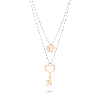 Orphelia® 'Izabella' Femmes Argent Collier - Argent/Rose ZK-7185