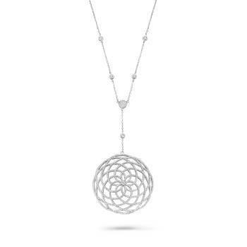 Orphelia® Damen Sterling Silber Halskette mit Anhänger - Silber ZK-7215