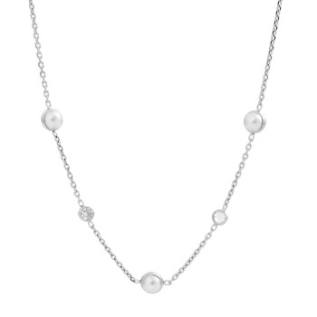 Orphelia® 'Emilia' Women's Sterling Silver Necklace - Silver ZK-7380